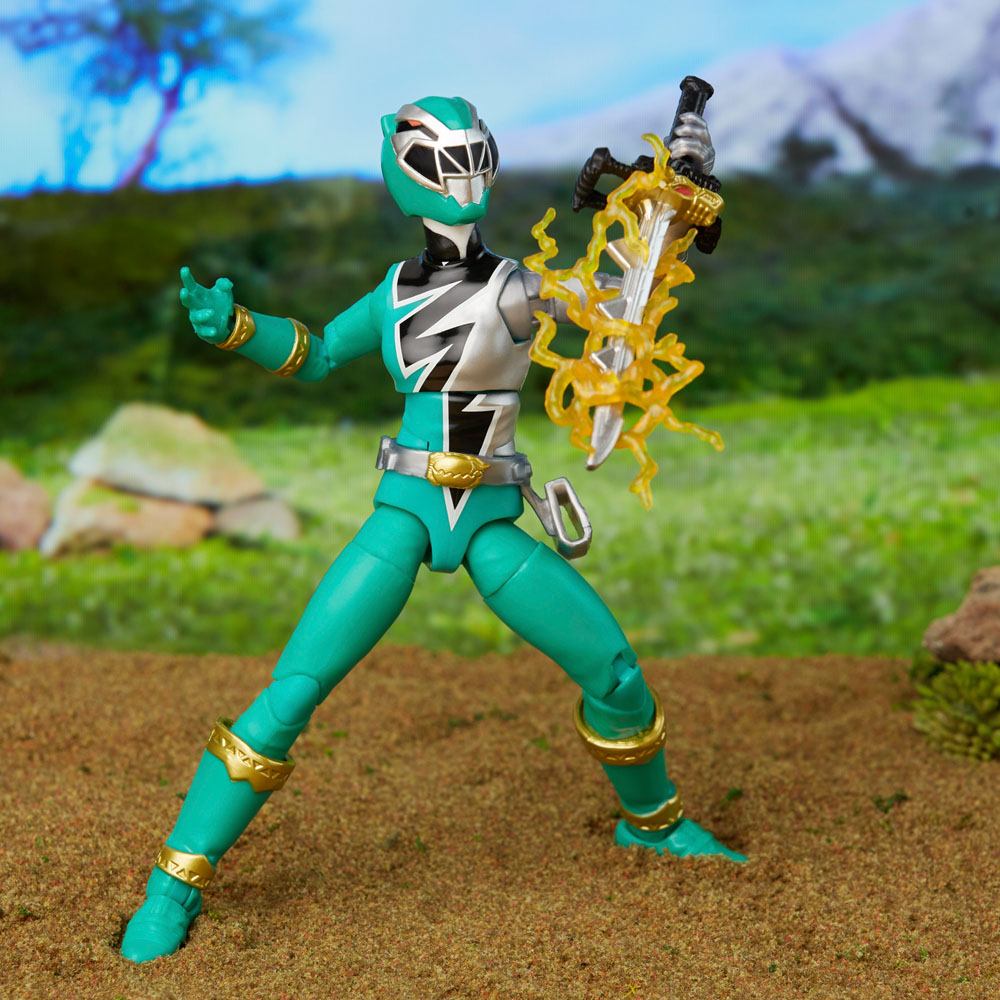 FIGURINE ARTICULÉE POWER Rangers Dino Fury Green Ranger 15 cm Hasbro EUR 30,24 - FR