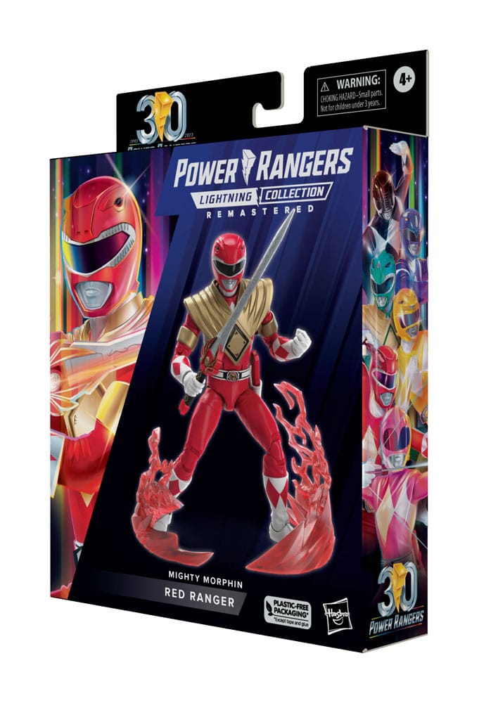 Power Rangers Mighty Morphin Lightning Collection Ninja Rangers Collection Rosso Rosa Giallo (Ninja Red Ranger