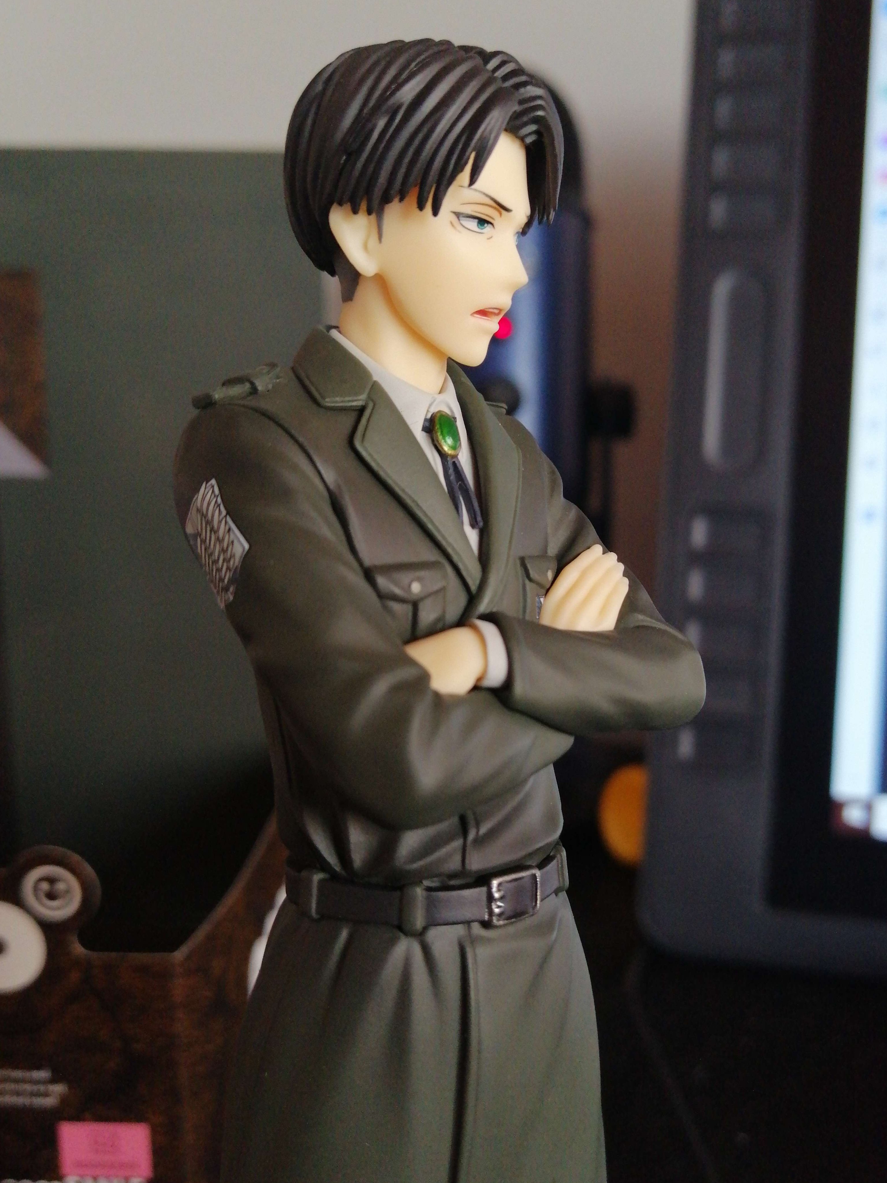 POP UP Parade Levi (Attack On Titan) Figure – Dark Color Version With Included Base Stand