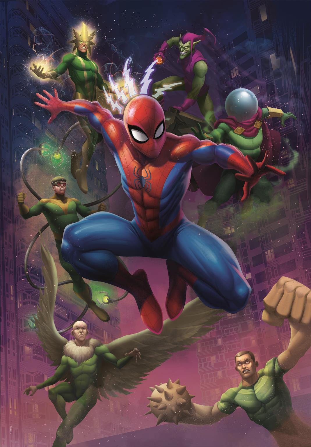 Clementoni - 39768 - Puzzle Marvel Spiderman - Jigsaw Puzzle 1000 Pieces, Jigsaw Puzzle for Adults - Made in Italy