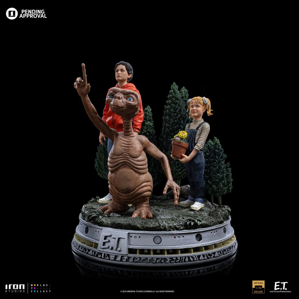 Figurka E.T. Deluxe Art Scale 1/10 - E.T., Elliot, and Gertie