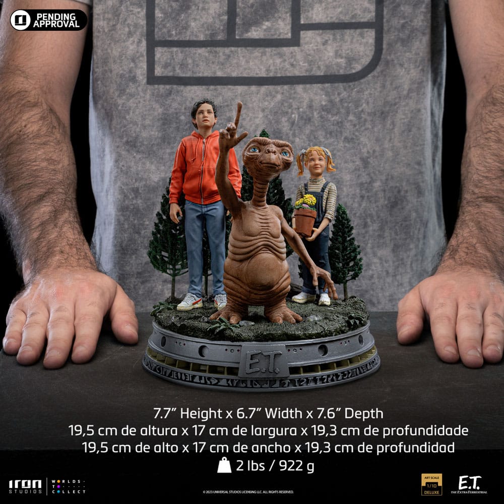 Figurka E.T. Deluxe Art Scale 1/10 - E.T., Elliot, and Gertie