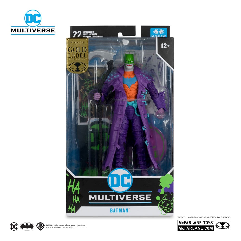 BUY DC MULTIVERSE HARLEY QUINN JOKERIZED GOLD LABEL 18CM ACTION FIG