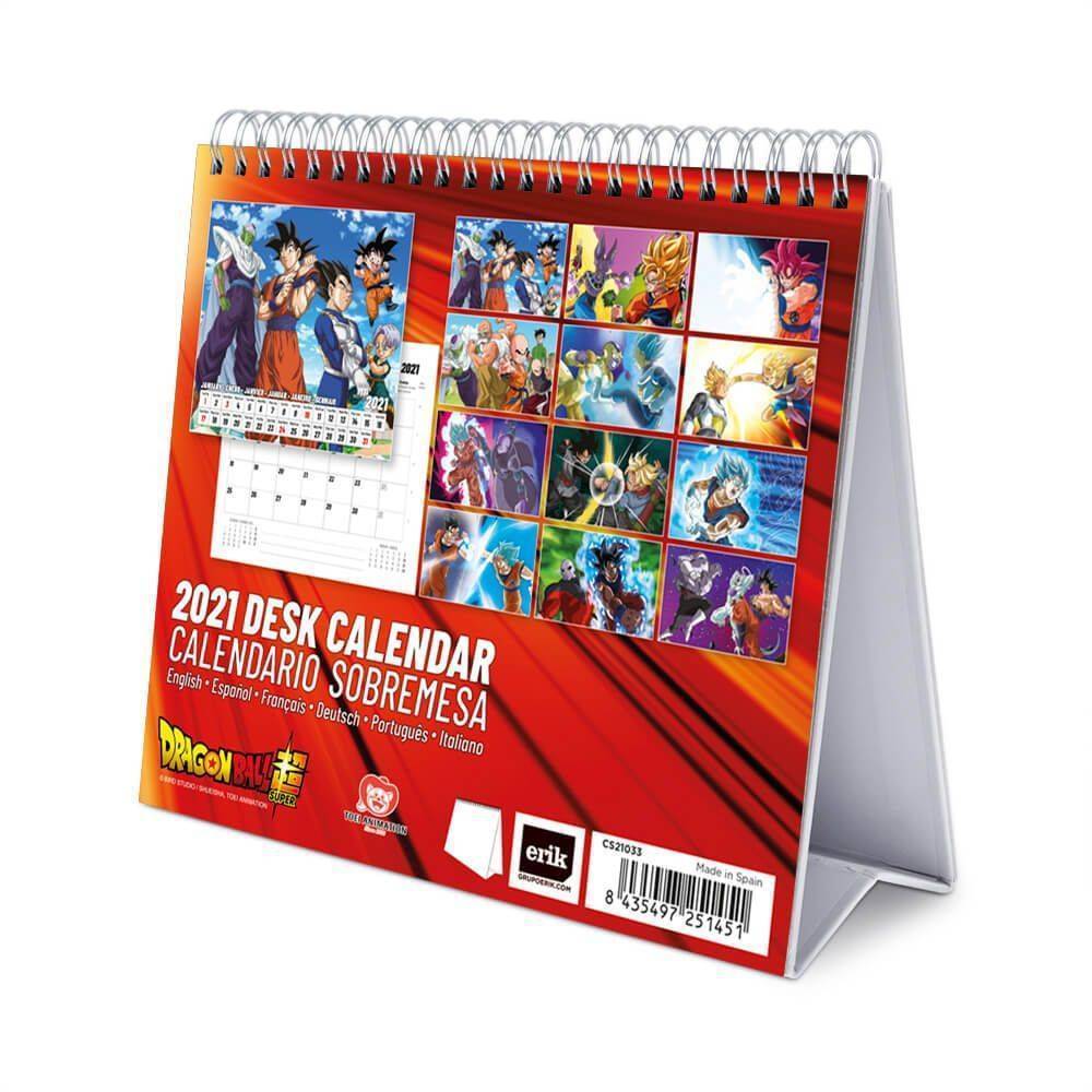 Kalendarz biurkowy Dragon Ball Super na 2021 rok