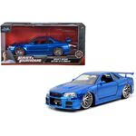 Model samochodu Fast & Furious / Szybcy i wściekli 1/24 - Brian's Nissan Skyline GT-R (R34)