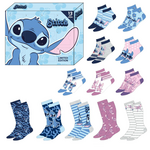 Zestaw prezentowy 12 par skarpet Disney Stitch