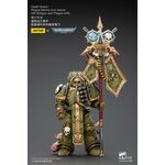 Figurka Warhammer 40k 1/18 - Death Guard Plague Marine Icon bearer with Boltgun and Plague knife