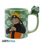 Duży kubek z uchwytem 3D Naruto Shippuden - Naruto i Gama-chan (456 ml)