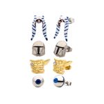 Zestaw 4 par kolczyków Star Wars: The Mandalorian - Razor, Ahsoka, Mando, Grogu