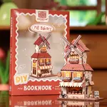 Drewniany model do składania Mini Book Nook - Mill Bakery (z magnesem)
