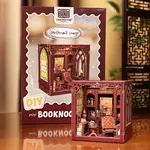 Drewniany model do składania Mini Book Nook - Gentleman's Lounge (z magnesem)