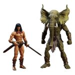 Zestaw 2 figurek Conan Barbarzyńca: Wieża słonia Epic H.A.C.K.S. 1/12 - Young Conan and Yag Kosha