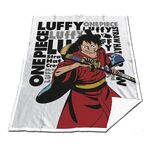 Koc typu sherpa One Piece - Luffy "Wano" (130 x 170 cm)