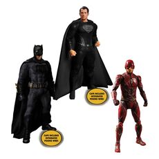 Zestaw figurek Zack Snyder's Justice League 1/12 Deluxe Steel Box Set (Batman, Superman, Flash)