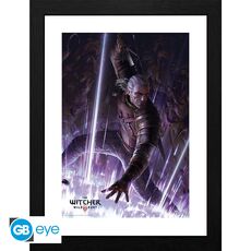 Plakat w ramie The Witcher / Wiedźmin - Geralt (30 x 40 cm)