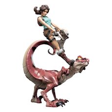 Figurka Tomb Raider Mini Epics - Lara Croft & Raptor