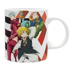 Kubek Seven Deadly Sins - Meliodas, Ban, King (320 ml)