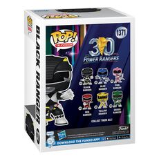 Figurka Power Rangers (30th Anniversary) POP! - Black Ranger (1371)- Zdjęcie 4