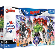 Puzzle Super Shape XL Marvel - Odwaga Avengersów (160 elementów)