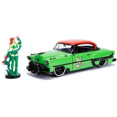 Model samochodu DC Bombshells Diecast 1/24 1953 Chevy Bel Air Hard Top (Wraz z figurką Poison Ivy)