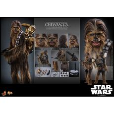 Figurka Star Wars: Imperium Kontratakuje Movie Masterpiece 1/6 - Chewbacca z C-3PO- Zdjęcie 22
