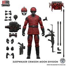 Figurka Operation: Monster Force 1/12 - Sleepwalker Crimson Moon Division- Zdjęcie 6