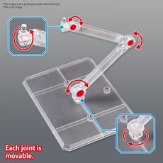 Podstawki dla figurek Gunpla 1/144 - Action Base 7 (przezroczyste)- Zdjęcie 2