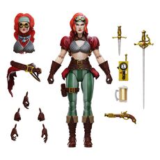 Figurka Legenderry Red Sonja Epic H.A.C.K.S. 1/12 - Red Sonja (Steampunk Legend)- Zdjęcie 4