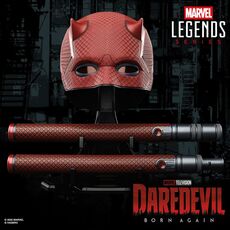 Repliki Daredevil: Born Again Marvel Legends 1/1 - Maska i Billy Club Daredevila- Zdjęcie 3