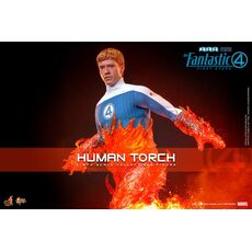 Figurka The Fantastic Four: First Steps Movie Masterpiece 1/6 - Human Torch (MMS829)- Zdjęcie 7
