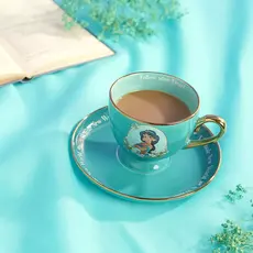 Filiżanka do herbaty ze spodkiem Disney Księżniczki - Jasmine (200 ml)- Zdjęcie 3