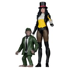 Figurka DC Multiverse McFarlane Collector Edition - Zatanna with Detective Chimp (DC Classic)- Zdjęcie 2