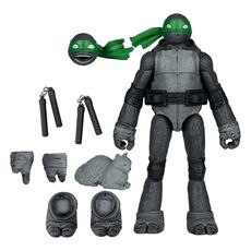 Figurka z komiksem Teenage Mutant Ninja Turtles Page Punchers - Michelangelo (Black White & Green) [Red Platinum Edition]- Zdjęcie 5