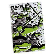 Figurka z komiksem Teenage Mutant Ninja Turtles Page Punchers - Michelangelo (Black White & Green) [Red Platinum Edition]- Zdjęcie 6