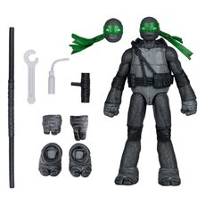 Figurka z komiksem Teenage Mutant Ninja Turtles Page Punchers - Donatello (Black White & Green) [Red Platinum Edition]- Zdjęcie 5