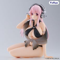 Figurka Super Sonico (Swimsuit Black Color Ver.) Noodle Stopper- Zdjęcie 2