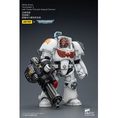 Figurka Warhammer 40k 1/18 - White Scars Terminator 3 with Power Fist and Assault Cannon- Zdjęcie 2