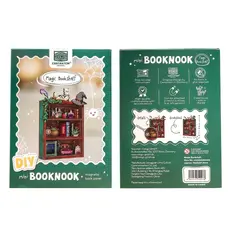 Drewniany model do składania Mini Book Nook - Magic Bookshelf (z magnesem)- Zdjęcie 5