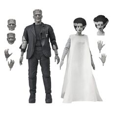 Zestaw figurek Universal Monsters: Bride of Frankenstein 90th Anniversary - The Monster & His Mate (Black & White)