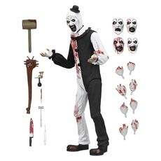Figurka Terrifier 2 - Ultimate Art the Clown (Blood Splattered)