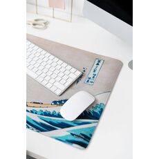 Podkładka pod mysz dla graczy XL Hokusai - Wielka fala w Kanagawie- Zdjęcie 5