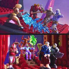 Zestaw klocków Masters of the Universe (2026) Mattel Brick Shop Construction Set - Clash at Snake Mountain- Zdjęcie 9