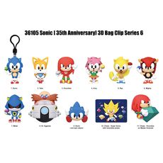 Tajemnicza zawieszka do plecaka / torby Sonic the Hedgehog Series 6