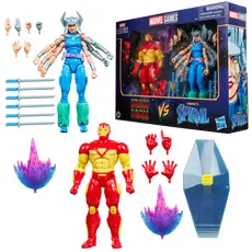 Zestaw 2 figurek Marvel Legends GamerVerse - Iron Man vs. Marvel's Spiral