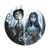 Podkładka materiałowa pod mysz Corpse Bride - Emily & Victor