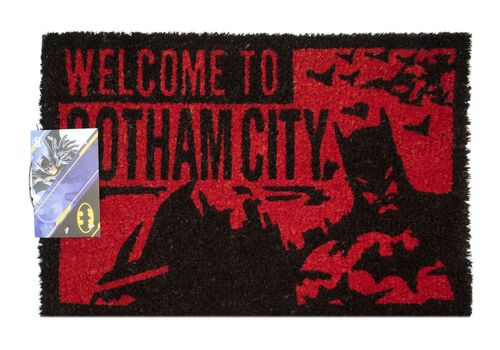 Wycieraczka Batman - Welcome To Gotham City (Red) 40 x 60 cm