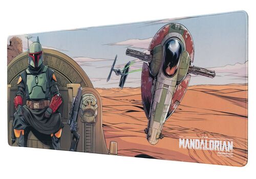 Podkładka pod mysz dla graczy XL Star Wars The Mandalorian - Boba Fett