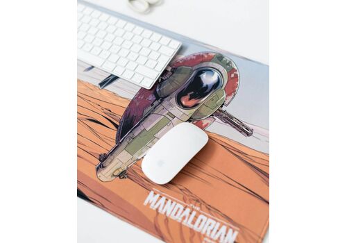 Podkładka pod mysz dla graczy XL Star Wars The Mandalorian - Boba Fett- Zdjęcie 4