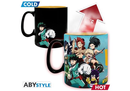 Duży kubek zmieniający kolor My Hero Academia - Group (460 ml)- Zdjęcie 2