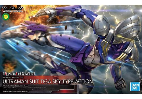 Figurka do złożenia Ultraman - Ultraman Suit Tiga Sky Type Action- Zdjęcie 7